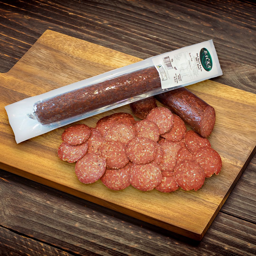Hot Beef Salami – 400g
