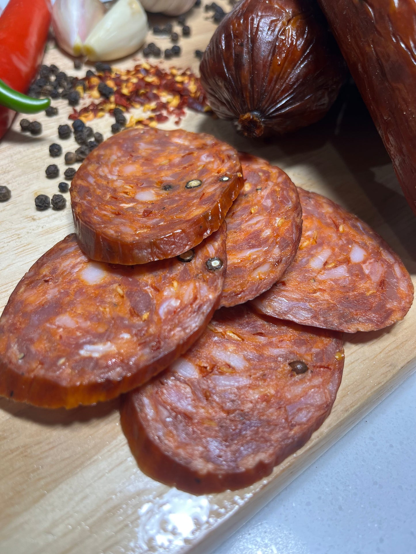 THE GODFATHER โ Spicy Pork Salami (400g)